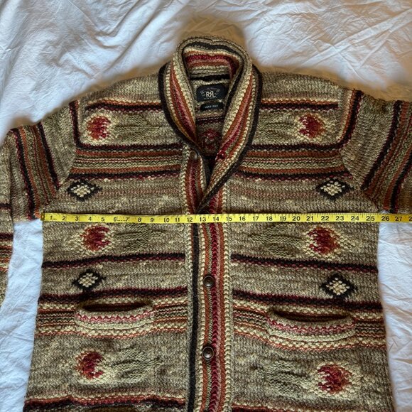 RRL Hand Knit Southwestern Cardigan XL NWOT - Picture 10 of 12